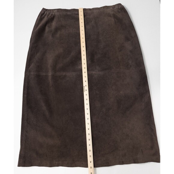 Vintage St Johns Bay Washable Suede Maxi Skirt Womens 20W Cowgirl Western Boho - Picture 5 of 16
